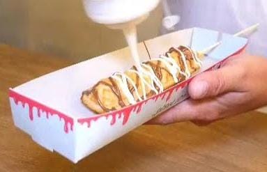 מגשיות לוופל בלגי/נקניק בלחמניה