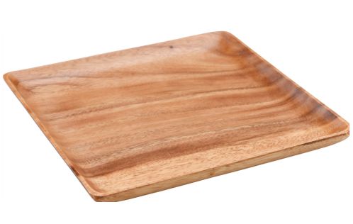 צלחת מרובעת עץ 30 ס"מ