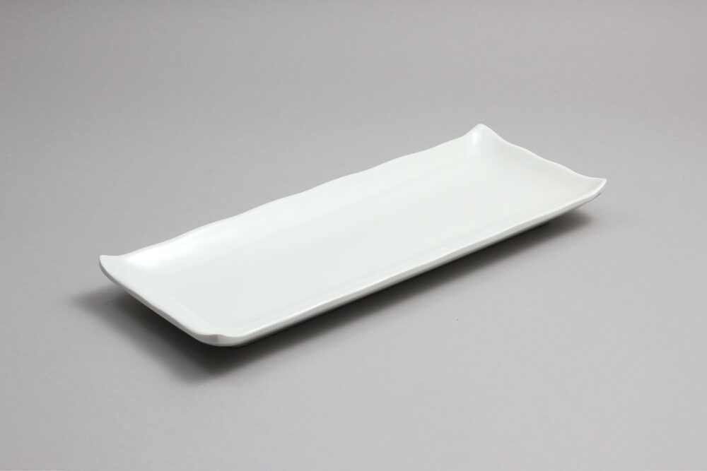 כלי הגשה מלבני קמומה 27.5*10.6*2.3 מלמין לבן