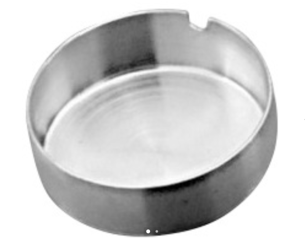 מאפרה עגולה נירוסטה 8 ס"מ