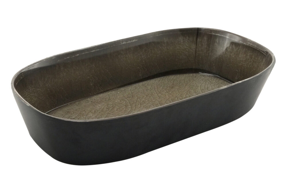 גסטרונום 1/3-65 קפסול אפור/שחור מלמין (קרטון של 12 או 36)