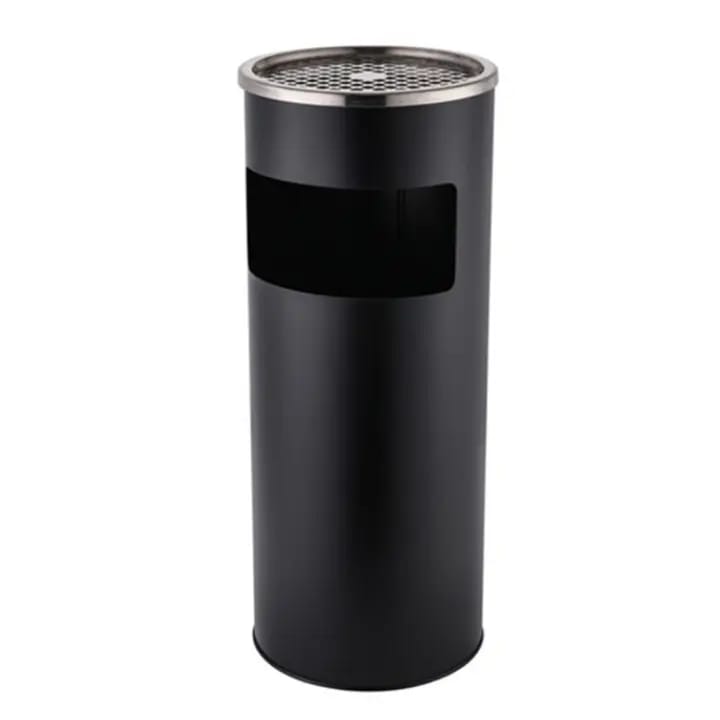 פח מאפרה שחורה