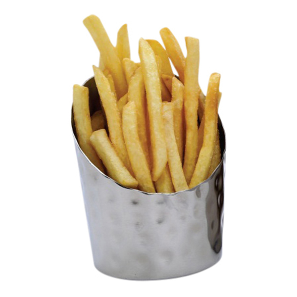 כלי הגשה משופע נירוסטה מרוקע 8.5X8.5 ס"מ