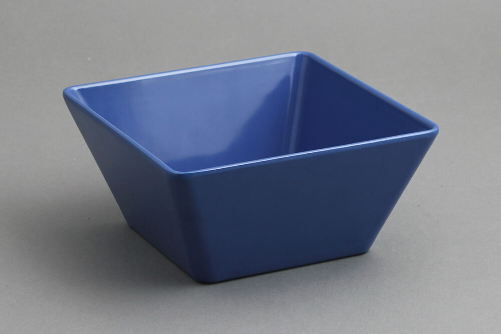 קערה ריבועית קונית 18 ס"מ מלמין כחול