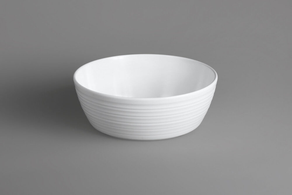 קערת סליל 20*7 מלמין לבן מט