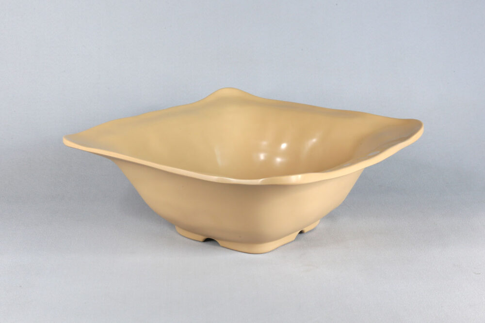 קערה ריבועית כנרת 38 ס”ל מלמין זהבהב