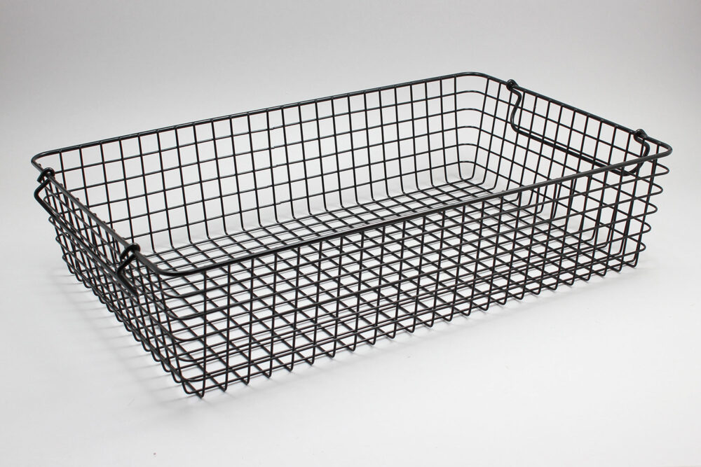 סלסלת רשת ברזל 1/1 (52/32) גובה 12 שחור