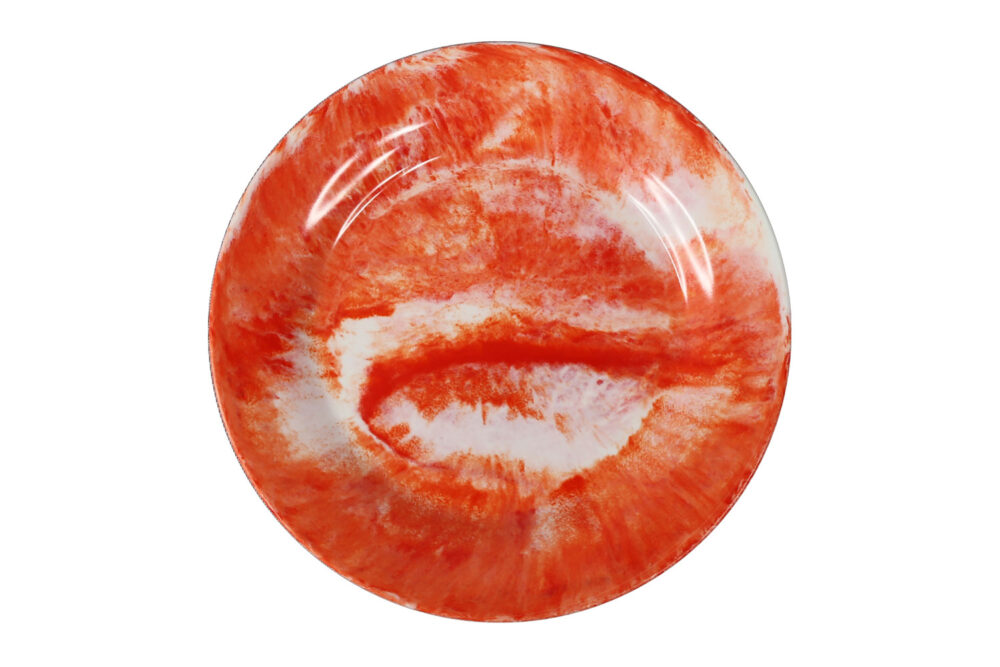 צלחת 17.5 ס"מ קלאודי אדום מלמין