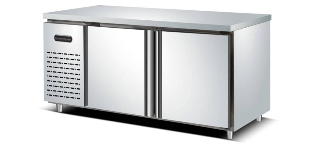 מקרר דלק נירוסטה 2 דלתות נמוך 136 ס״מ