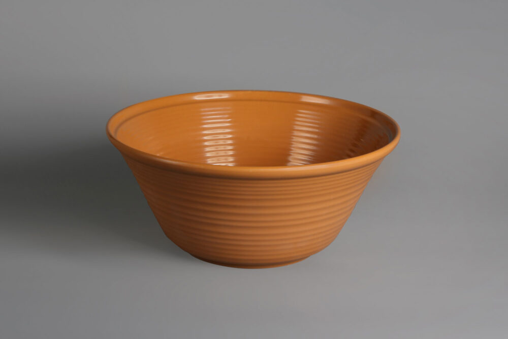 קערה עגולה סליל 30.5 ס”מ מלמין בצבע חמרה