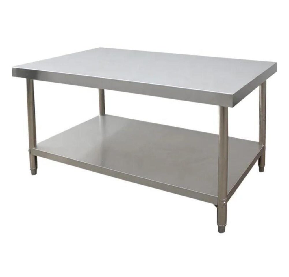 שולחן עבודה נירוסטה נסליין ללא גב מגן 1400X700X850 מ"מ