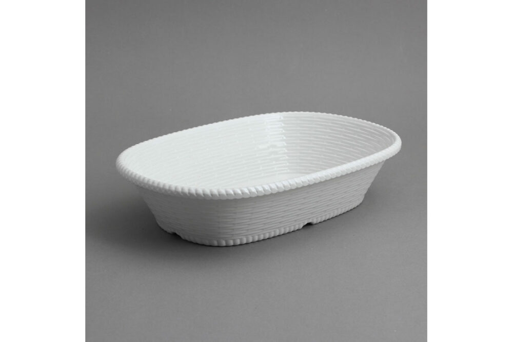 סלסלה ללחם אובלית מלמין לבן