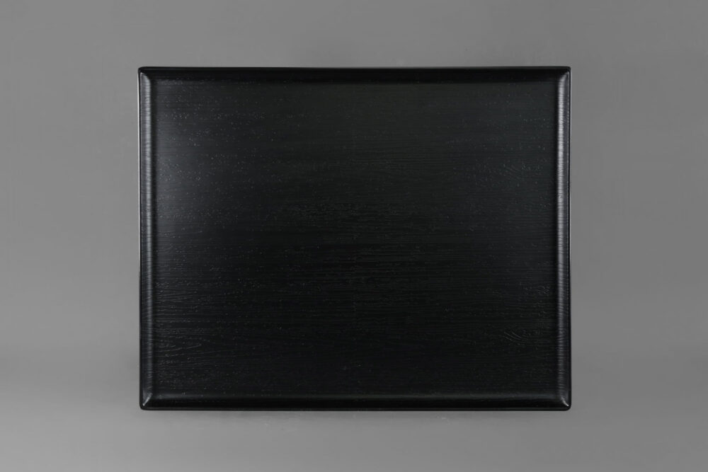 מגש דמוי עץ שחור 43X35 מלמין