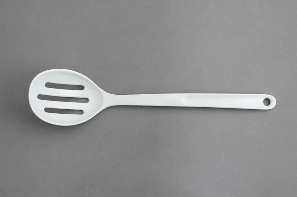 כף חלוקה מחורצת מלמין לבן