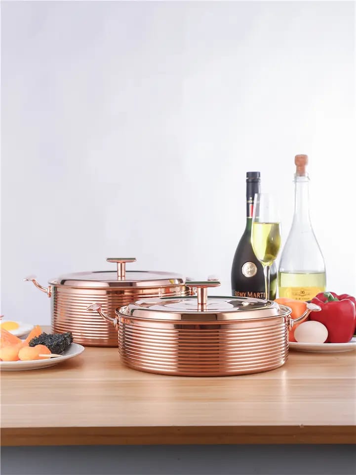 סוטאז' מעוצב 30 ס"מ צבע רוז גולד נסליין