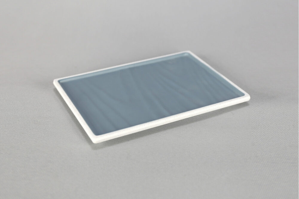 פלטה מלבנית טאיג'י 30*22 ס"מ מלמין כחול לבן