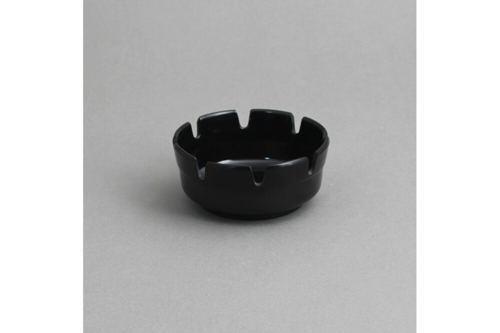 מאפרה 10 ס”מ מלמין שחור