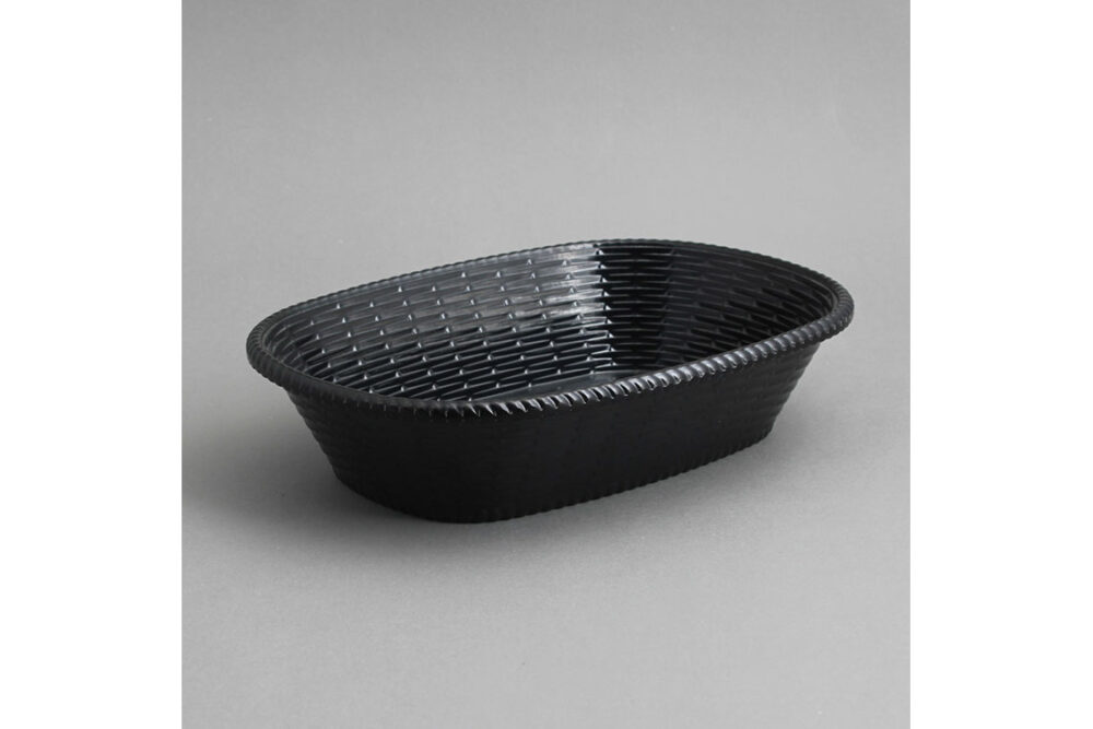 סלסלה ללחם אובלית מלמין שחור