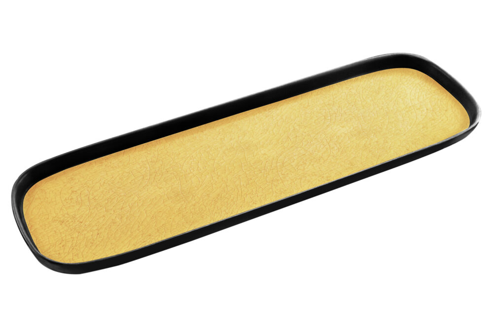 מגש גסטרונום 2/4-20 קפסול חרדל/שחור מלמין