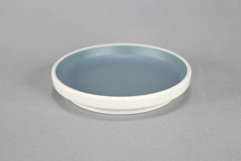 מגש עגול טאיג'י 24 ס"מ מלמין כחול לבן