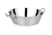 מחבת עמוקה נירוסטה 2 ידיות 24 ס"מ