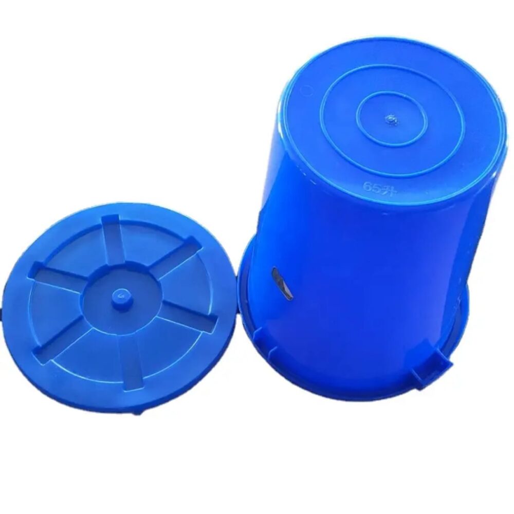 פח פלסטיק תעשייתי כחול 100 ליטר + מכסה וידיות NESLINE