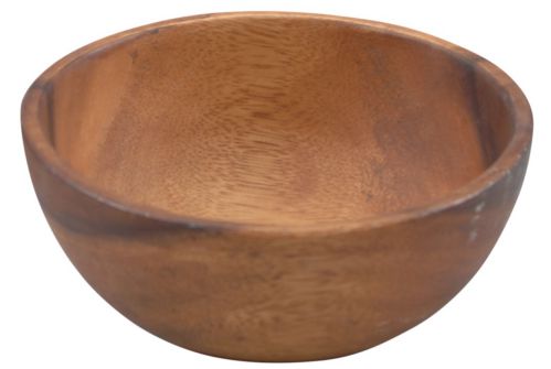 קערה לסלט עץ מלא 15X6ס"מ