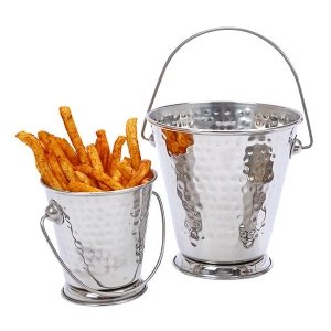 דלי נירוסטה מרוקע 12X10 ס”מ