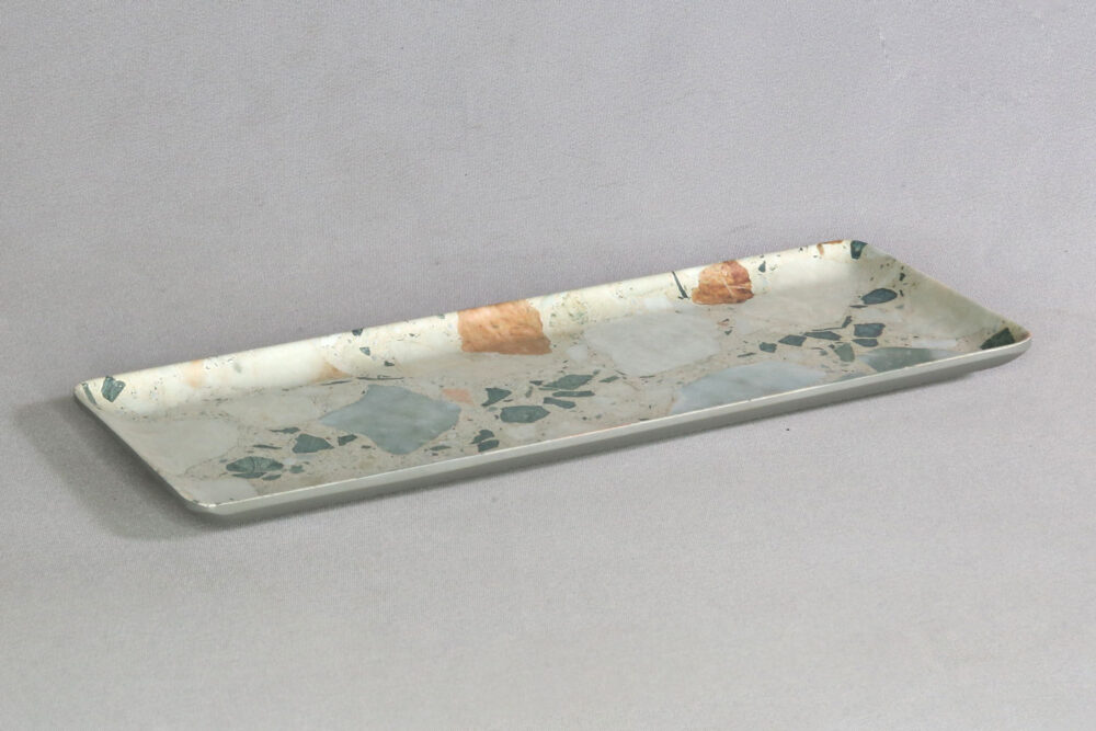 מגש 2/8 גובה 1.8 דגם שברי אבנים