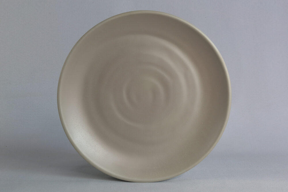 צלחת זן סהרה 28 ס"מ מלמין אפרפר