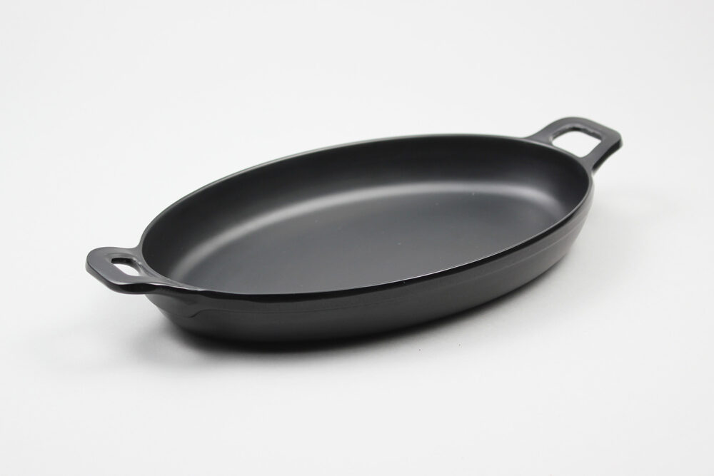 מחבת אובל 26 + ידיות מלמין שחור ליטל שף