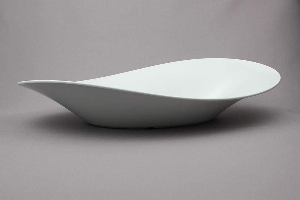 קערה אובלית מנדי 53*27*11 מלמין לבן