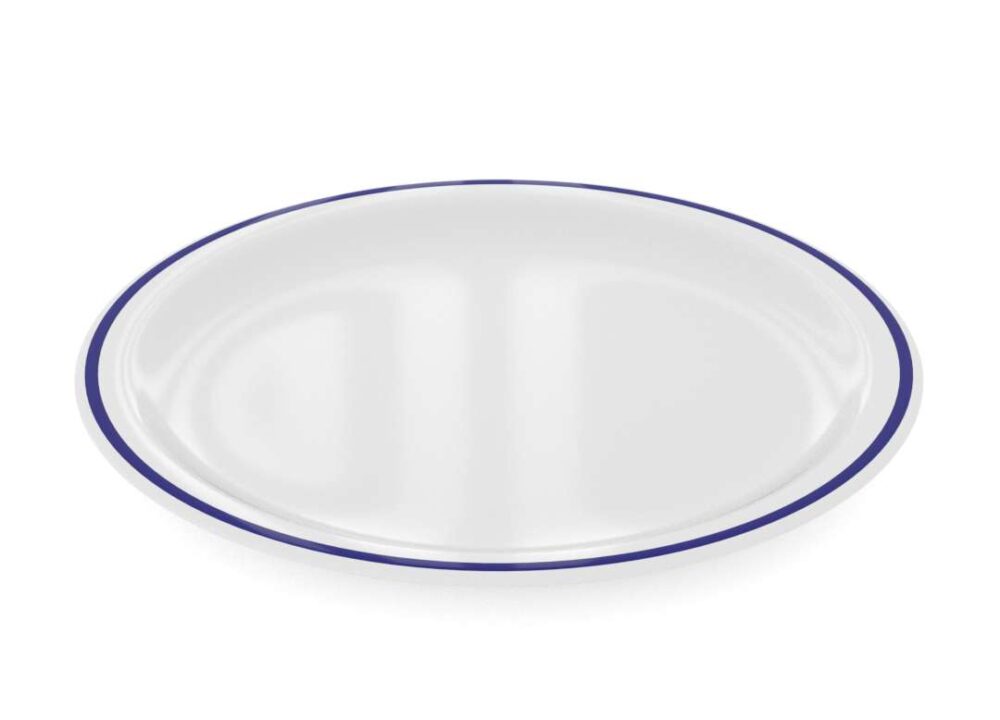 צלחת מנה עיקרית גדולה מקושטת 23 ס"מ דגם גרניט