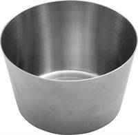 כלי הגשה נירוסטה עגול 8X5 ס"מ