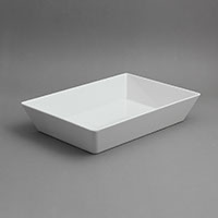 תבנית הגשה מלבנית 35*25*7 מלמין לבן