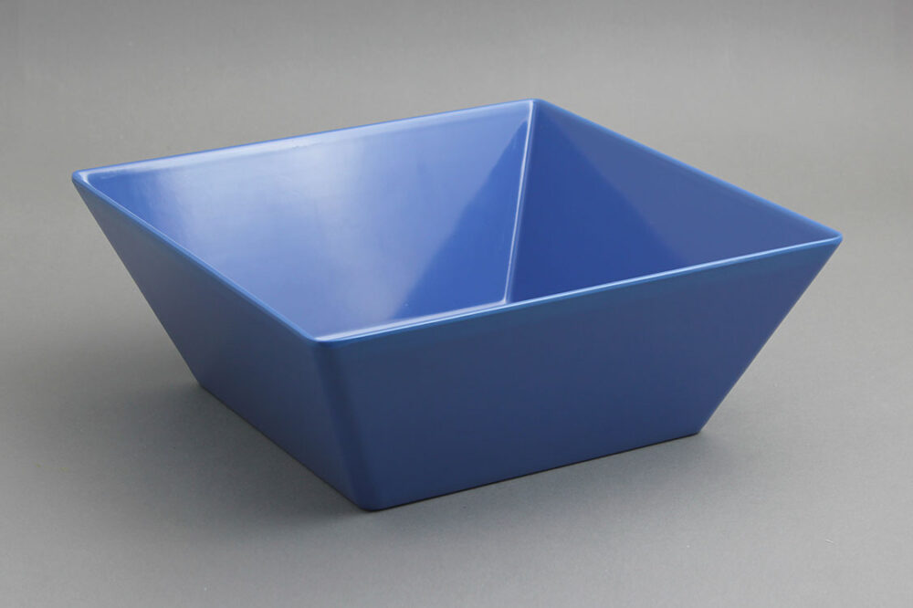 קערה ריבועית קונית 30 ס"מ מלמין כחול