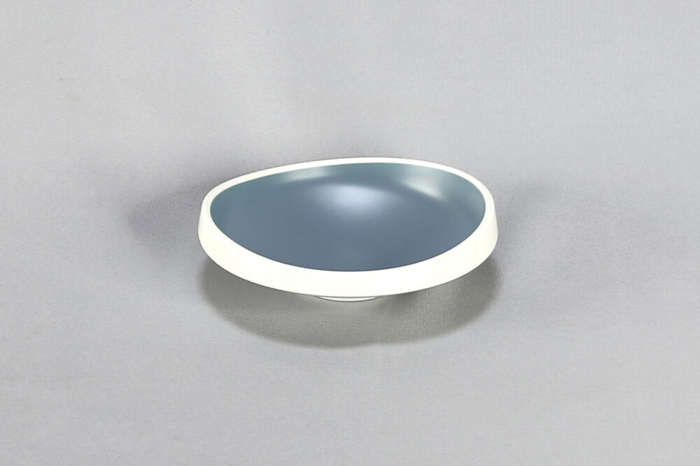 קערה אובלית טאיג'י 16 ס"מ מלמין כחול לבן