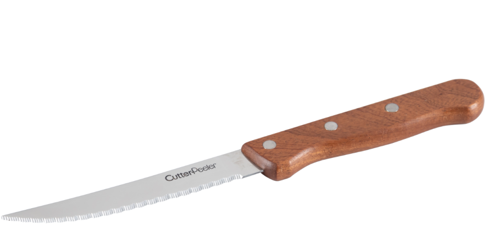 סכין סטייק ידית עץ קטרפילר קלאסיק