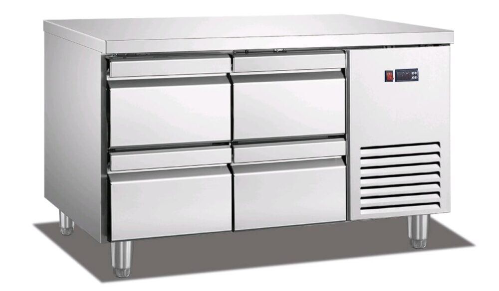 מקרר דלפק נירוסטה 4 מגירות 1500/700/850 מ"מ