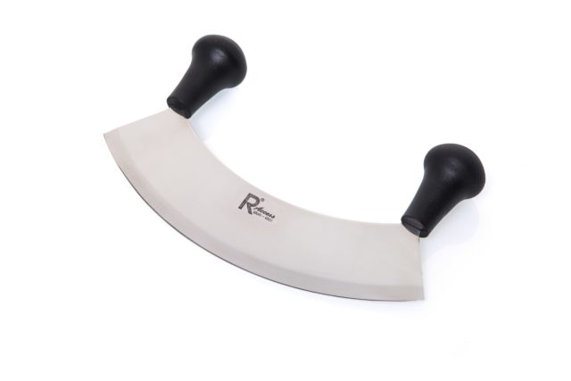 סכין קיצוץ לעשבי תיבול 2 ידיות