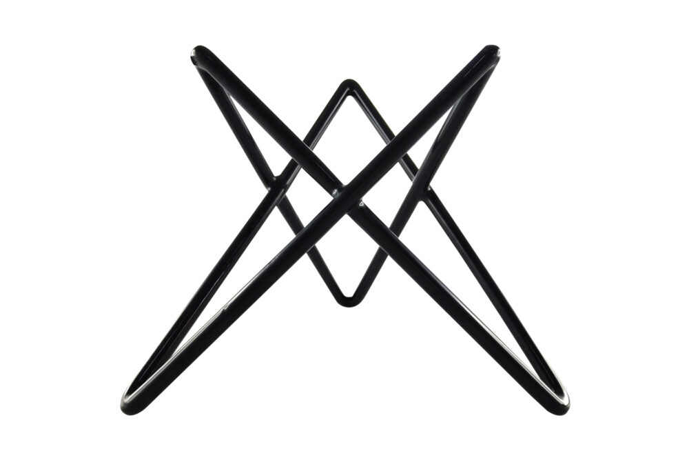 סטנד כוכב מצופה קטן ג. 12.7 ס”מ שחור