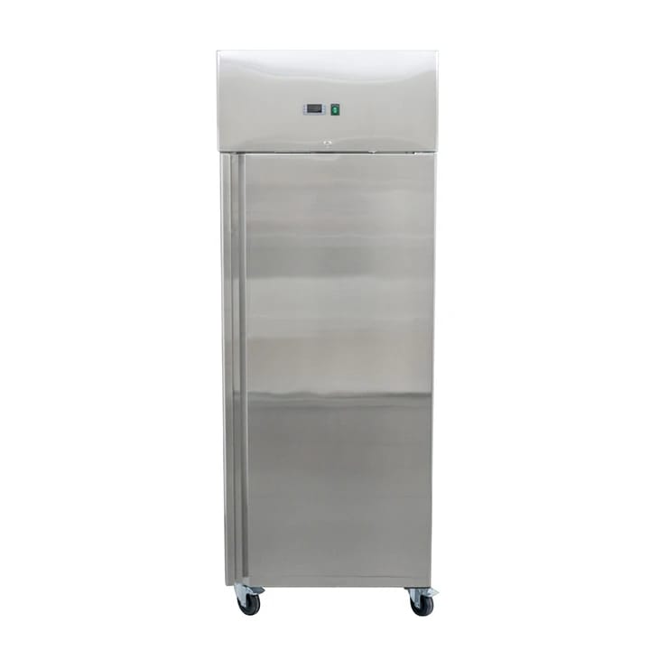 מקרר נירוסטה עומד מסילות כבושות 740/990/2010 מ"מ למגשי אפייה 60/40 ס''מ