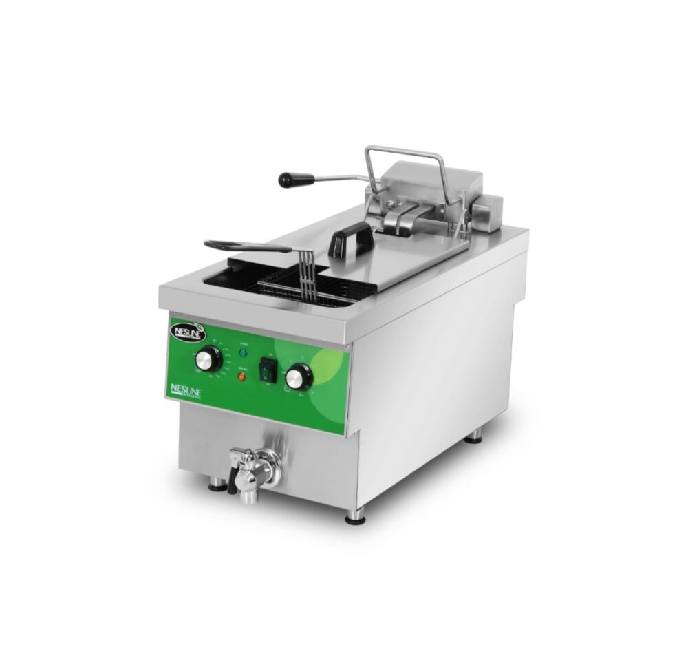 צ'יפסר חשמלי תעשייתי דלפקי 21 ליטר 34.7X70X51 ס"מ