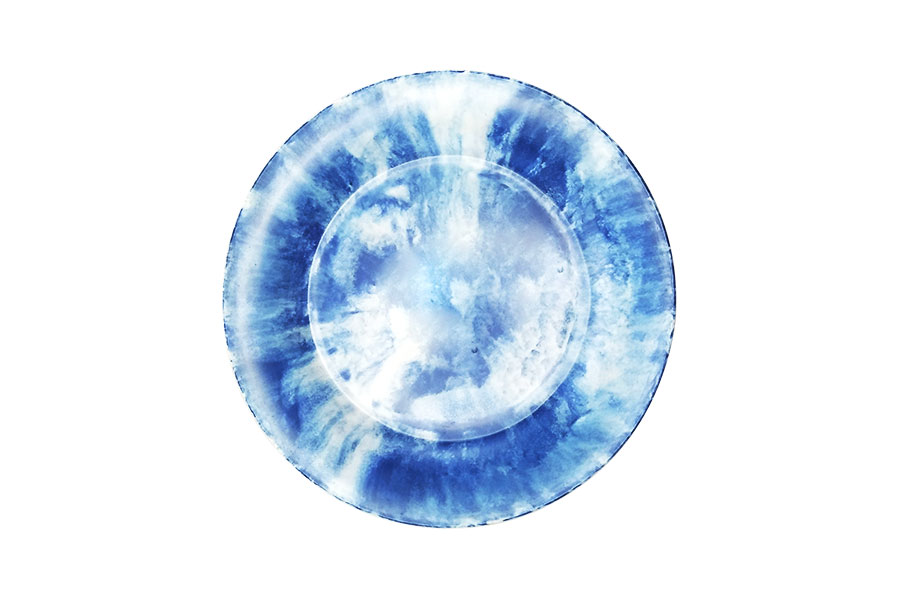 צלחת 17.5 ס"מ קלאודי כחול מלמין