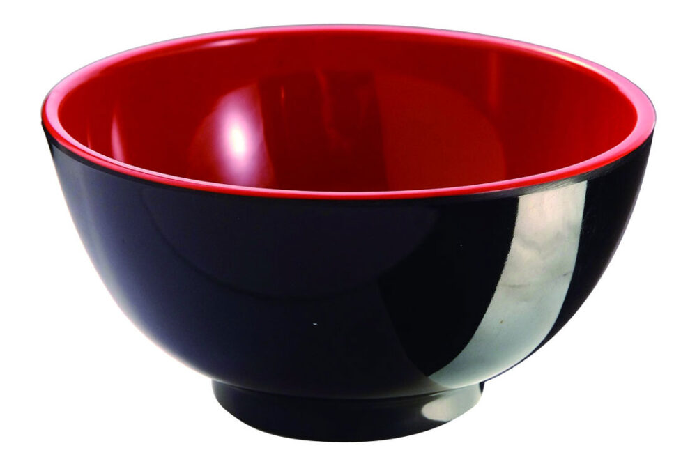 קערת אורז טריסור 10 מלמין אדום/שחר