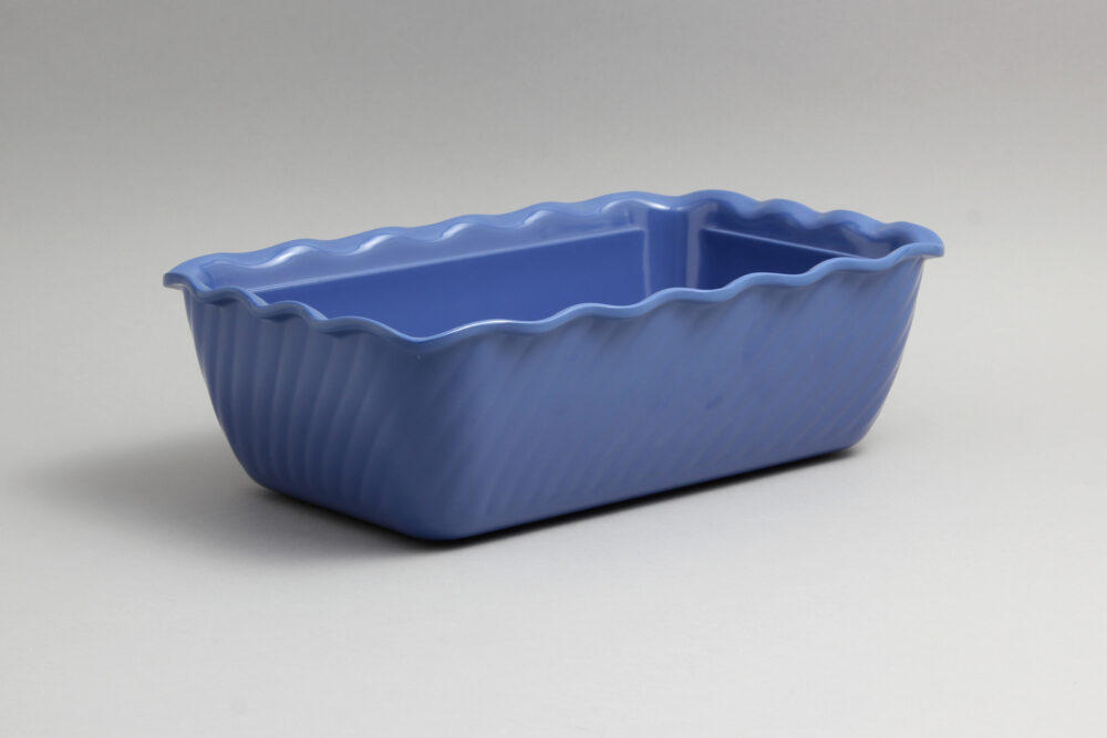 תבנית מעוטרת 26*17*8 ס"מ מלמין כחול