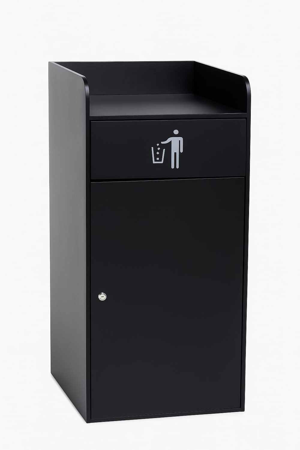 פח בורגר 180 ליטר שחור 590X580X1220 מ"מ