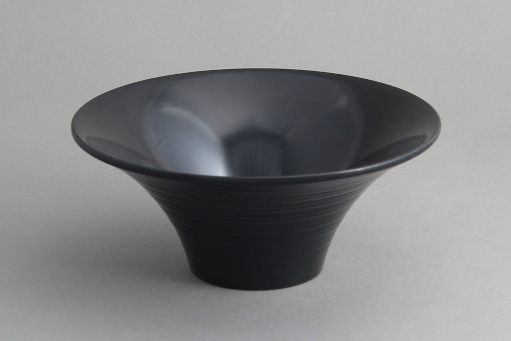 קערת ספירל 24.5 ס"מ מלמין שחור