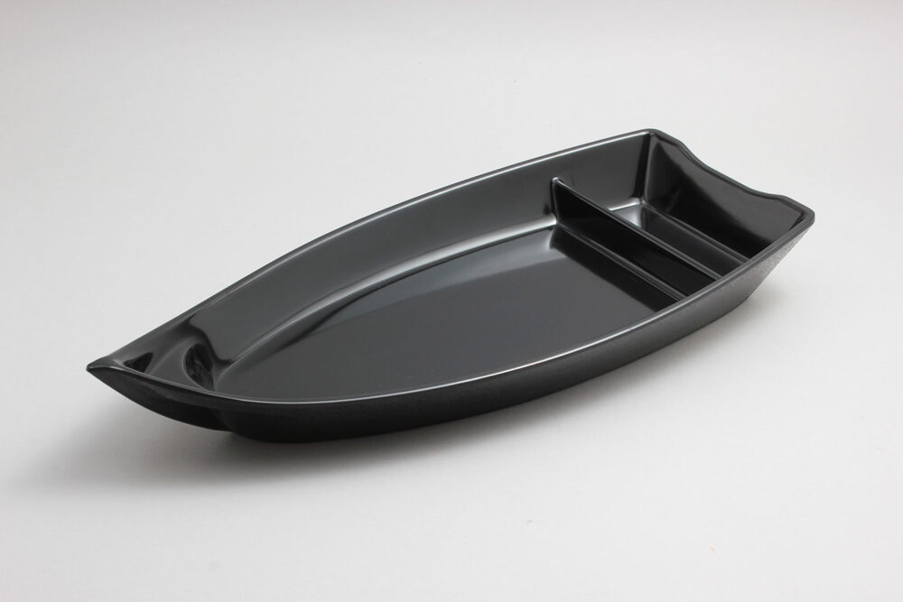 פלטת סירה קמומה 39.3*17.6*6.3 מלמין שחור