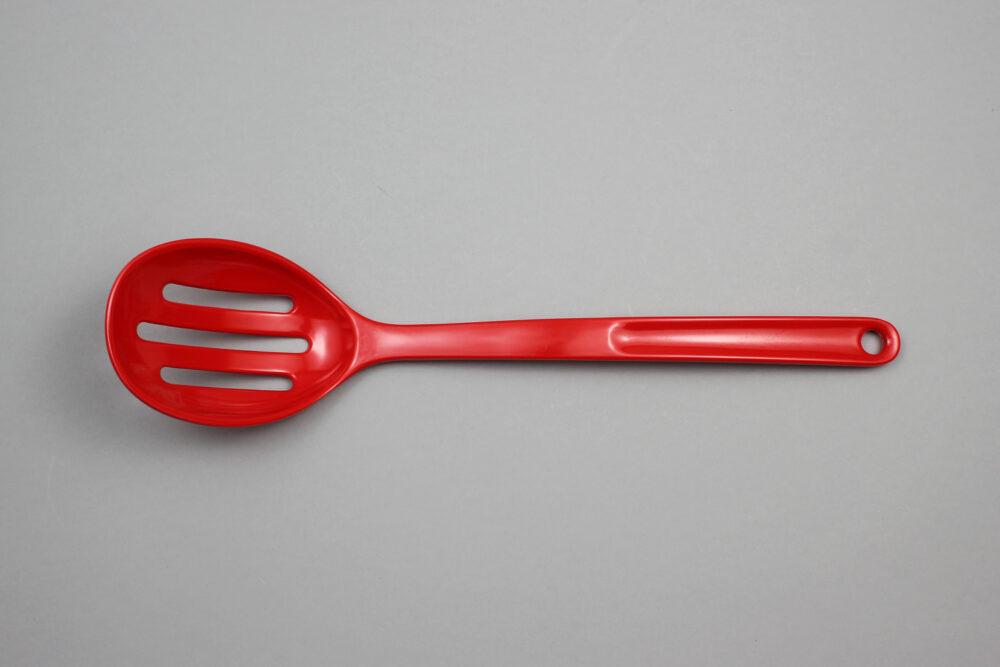 כף חלוקה מחורצת מלמין אדום